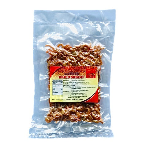 May Htate Tan Dried Shrimp 160g (ပုဇွန်ခြောက်) Myanmar Food USA