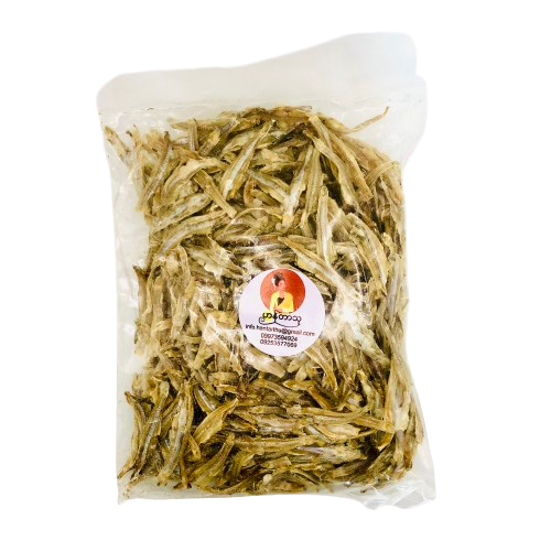 HantarThu Dried Anchovies Headless (ငါး နီ တူ ခြောက် ခေါင်း မပါ) Myanmar Food USA
