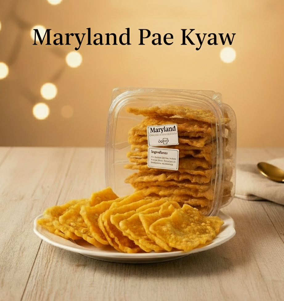 Maryland Crispy Split Chickpeas Cracker (Pae Kyaw) မုန့်ဟင်းခါးပဲကပ်က ...