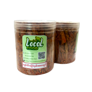 Local Food (တောင်ပေါ် ငရုပ်သီးမြေပဲနှမ်းအစာသွပ်)