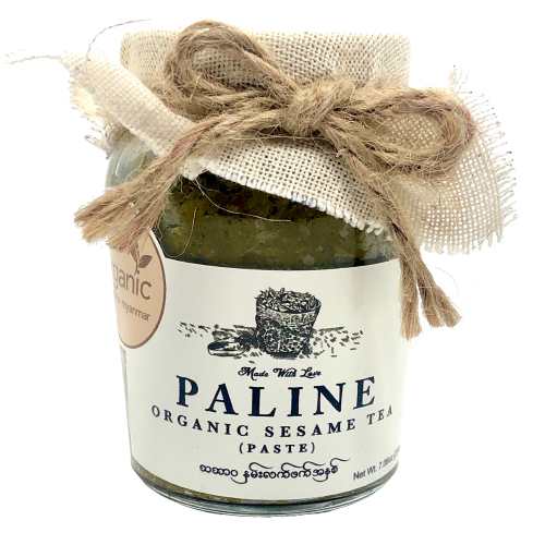 Paline Organic Pickled Tea Paste (Sesame) (ပ လိုင်း သ ဘာ ဝ နှမ်း လက် ဖက် အ နှစ်)
