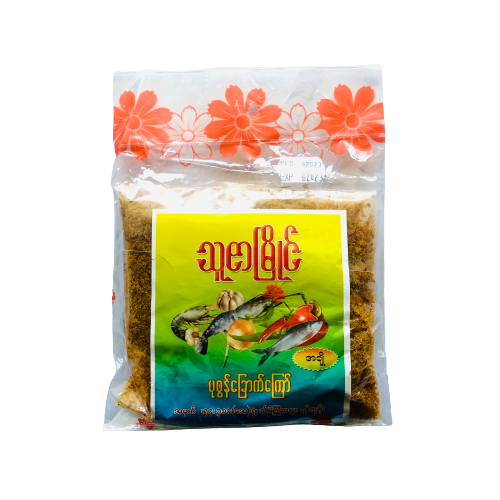 Thu Zar Myaing Fried Dried Shrimp (sweet) (ပုဇွန်ခြောက်ကြော် အချို)