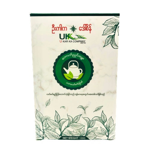 U Kar Ka & Daw Sein Dried Tea (Sticky Rice Flavor) (ဦးကာက- ကောက်ညှင်းမွှေးသဘာဝလက်ဖက်ခြောက် ဗူး)