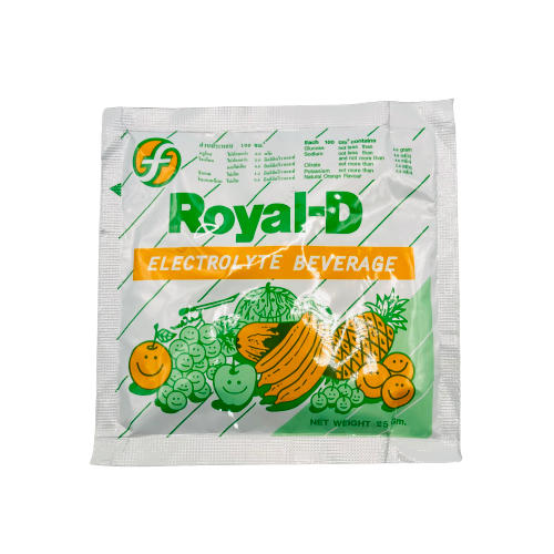 Royal- D (Electrolyte Beverage) ရိုင် ရယ် ဒီ သီး စုံ အား ဖြည့် အချို ရည် အမှုန့်)