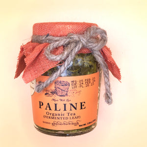 Paline Organic Fermented Tea Leaves - Sour & Spicy Flavor(ပ လိုင်း သ ဘာဝ ချဉ် စပ် လက် ဖက် အ ညွှန့်)