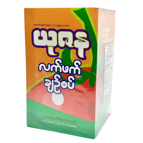 Yuzana Tea Leaves with Crispy Mixed Beans Box (Spicy)ယုဇနလက်ဖက်နှင့်အကြော်အစပ်ဘူး
