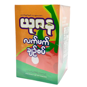 Yuzana Tea Leaves with Crispy Mixed Beans Box (Spicy)ယုဇနလက်ဖက်နှင့်အကြော်အစပ်ဘူး