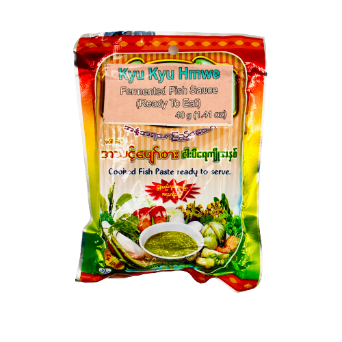 Kyu Kyu Hmway Instant Fish Sauce(ကြူကြူမွှေးအသင့်စားငပိရည်အမှုန့်)