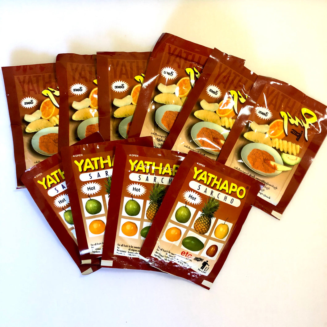 Yathapo Sarcho - 10 packets (Hot)(ရသာချိုဆားအစပ်(၁၀)ထုတ် တွဲ