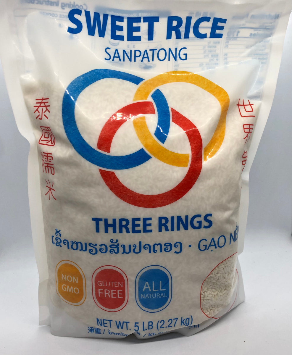 Three Rings Sweet Rice (ကောက် ညှင်း ဆန်) – Myanmar Food USA