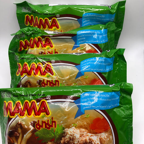 MAMA Shrimp Bean Thread Clear Soup  (Pack of 4) မာ မား ပဲ ကြာ ဇံ အ ရ သာ 4 ထုတ် တွဲ)