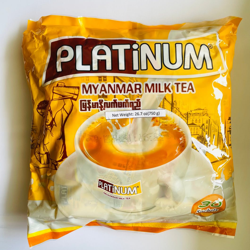 Platinum Myanmar Milk Tea Mix (ပလက် တီ နန် မြန် မာ လက် ဖက် ရည်)