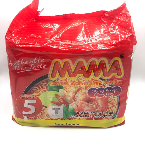 MAMA Shrimp Flovor Tom Yum (မာ မား ပု ဇွန် အ ရ သာ တုန်း ယန်း) 5 ထုတ် တွဲ