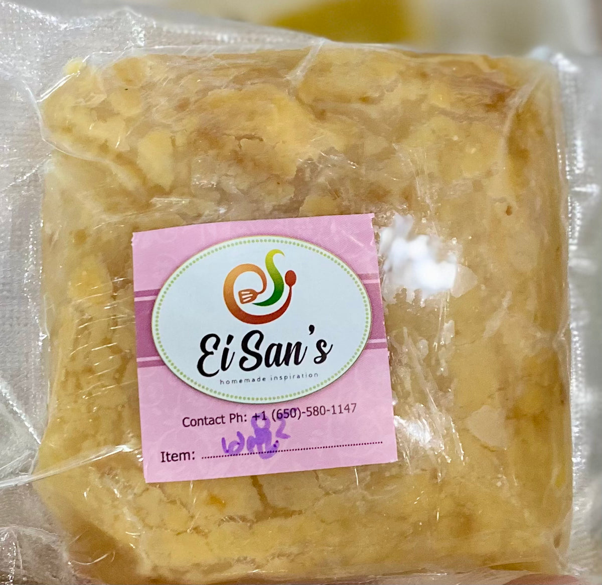 Ei San’s Mandalay Style Sweet Sticky Rice Cake with Creamy Milk (မန္တ ...
