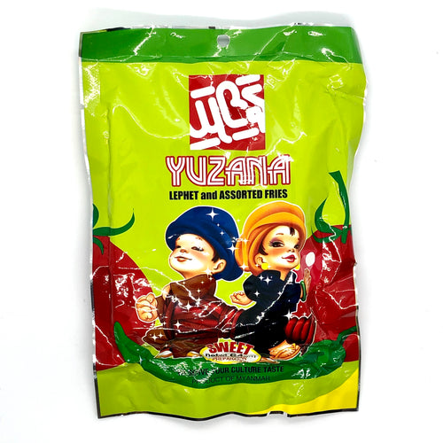 Yuzana Tea Leaf Salad Individual (10) Pkgs (Sweet)(ယုဇနလက်ဖက်အသင့်စားအချို(၁၀)ထုတ်တွဲ