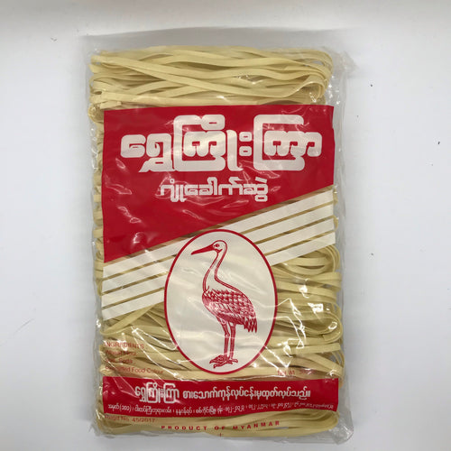 Shwe Joe Kyar Flat Noodle (ရွှေ ကြိုး ကြာ ခေါက် ဆွဲပြား)