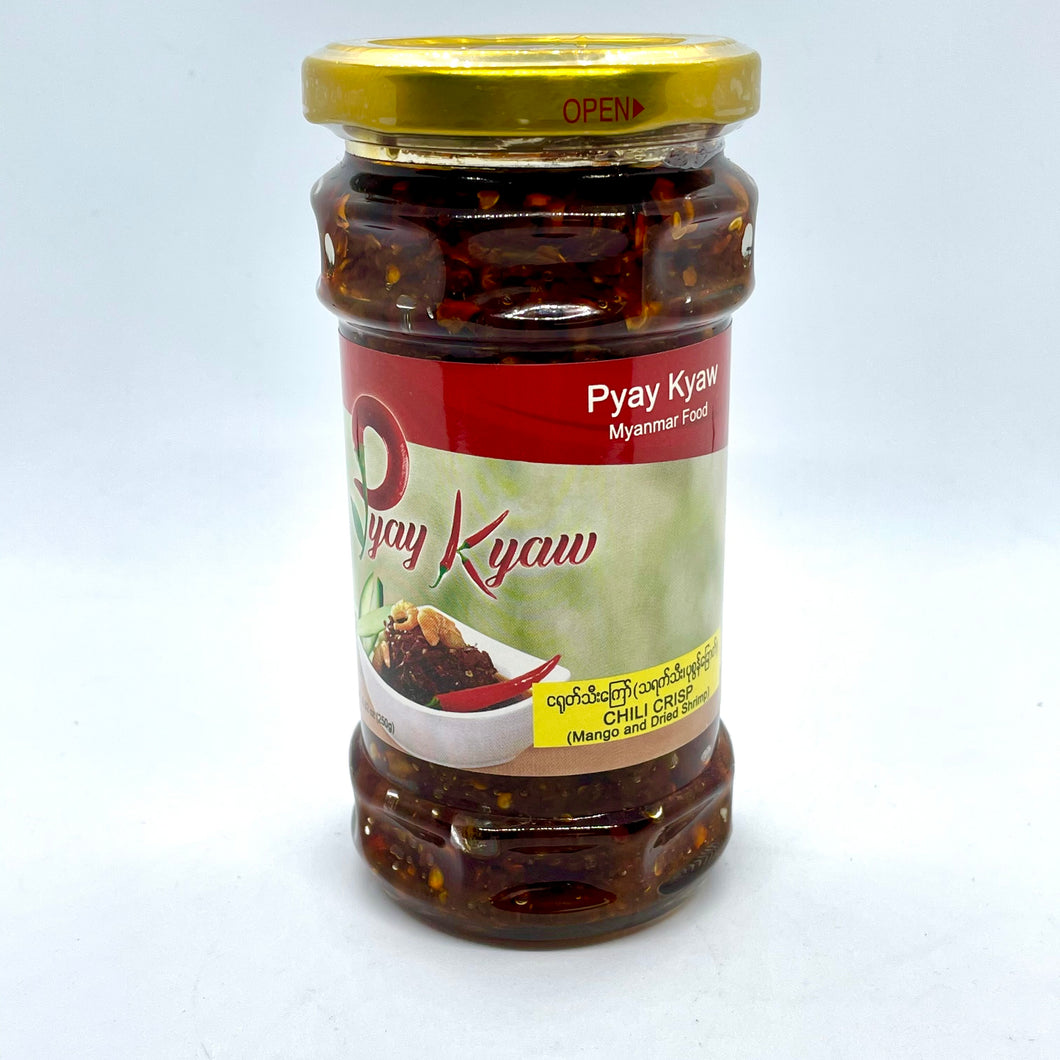 Pyay Kyaw Chili Crisp with Mango and Dried Shrimp (ပြည် ကျော် သရက် သီး ကြော်)