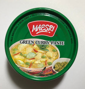 MAESRI Green Curry Paste (ထိုင်း အ သင့် ချက် ဟင်း အ နှစ် အ စိမ်းရောင်)