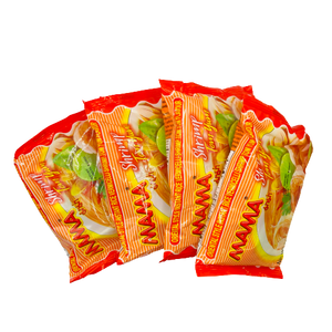 MAMA Shrimp Tom Yum Rice Noodles (Pack of 4) မာ မား ပု ဇွန် ဆန် ကြာ ဇံ အ ရ သာ 4 ထုတ် တွဲ)