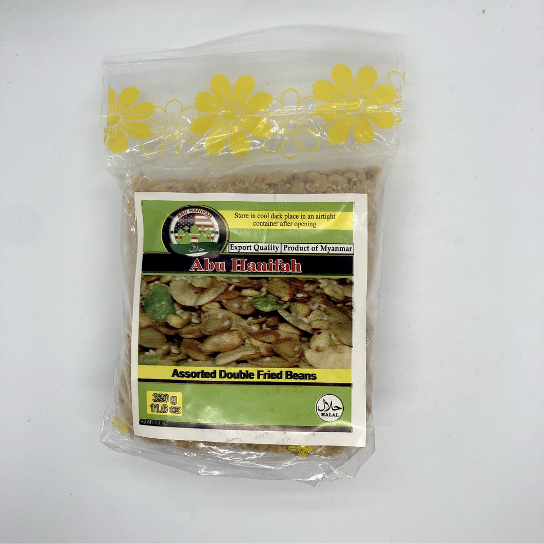Abu Hanifah Crispy Mixed Beans (အစာစုံနှစ်ပြန်ကြော်) - 330 gm