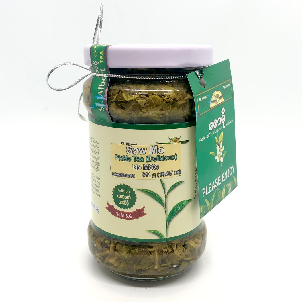 Saw Mo Pickled Tea Leaves (Sweet) (No MSG) စော မို လက် ဖက် အ ဆိမ့် ပုလင်း * အချို မှုန့် မပါ