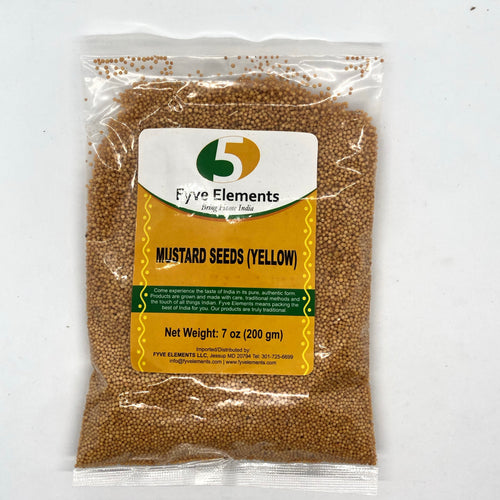 Fyve Elements Mustard Seeds Yellow (မုန် ညှင်း စေ့)
