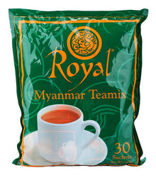 Royal Myanmar Tea Mix ( 30 Satchels) (ျမန္မာရြဳိင္ရယ္လက္ဖက္ရည္ခ်ိဳ) - Myanmar Food USA